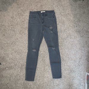 PACSUN Gray Ripped Super Stretch Jeggings | Size: 27